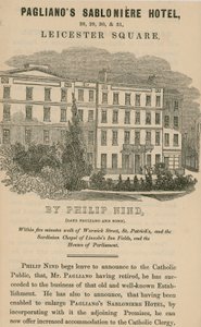 Paglianos Sabloniere Hotel, Leicester Square, London von English School