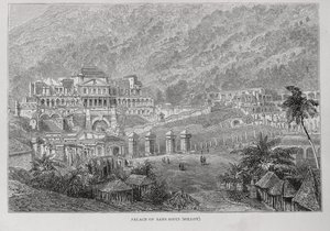 Palast von Sans Souci, Nord-Haiti, aus Santo Domingo Vergangenheit und Gegenwart von Samuel Hazard, veröffentlicht 1873 von English School