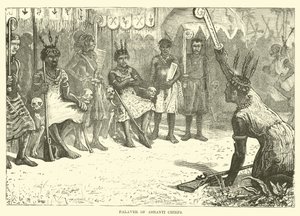 Palaver der Ashanti-Häuptlinge von English School