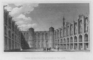 Paris, Cour Du Chateau De St Germain-En-Laie (Gravur)