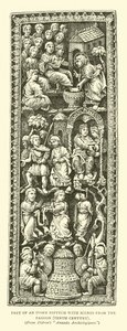 Teil eines Elfenbein-Diptychons mit Szenen aus der Passion, zehntes Jahrhundert von English School