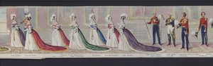 Teil des Panoramas der Hochzeit von Königin Victoria, ca. 1840 von English School