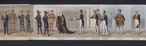 Teil des Panoramas der Hochzeit von Königin Victoria, ca. 1840 von English School