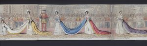 Teil des Panoramas der Hochzeit von Königin Victoria, ca. 1840 von English School