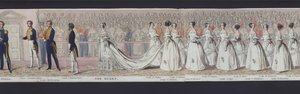 Teil des Panoramas der Hochzeit von Königin Victoria, ca. 1840 von English School