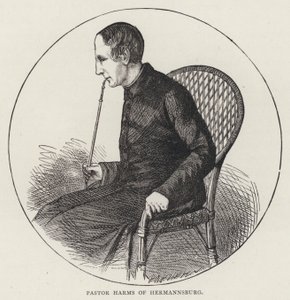 Pastor Harms von Hermannsburg (Gravur) von English School