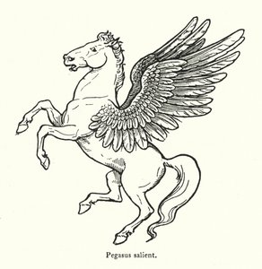 Pegasus steigend (Gravur) von English School