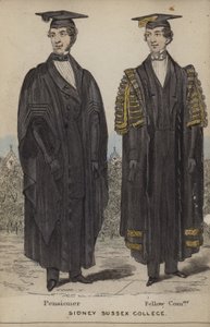 Pensionär, Fellow Commoner, Sidney Sussex College von English School