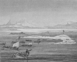 Menschen der römischen Provinz Venetia suchen Zuflucht vor den Hunnen auf Inseln in der Adria, 452