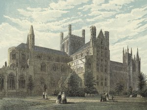 Peterborough Kathedrale, Nordostansicht von English School