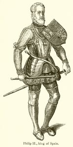 Philipp II., König von Spanien von English School
