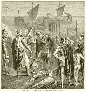 Phönizier bringen Schätze zu Salomo von English School