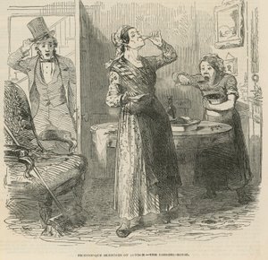 Malerische Skizzen von London - das Wohnhaus