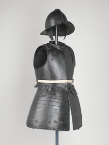 Brustplatte eines Pikenier, ca. 1630-40 (Metall) von English School