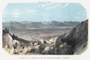 Ebene des Jordan von den Bergen über Jericho
