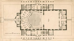 Plan des Theatre Royal, Drury Lane, London