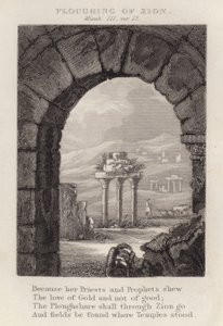 Pflügen von Zion, Micha III, Vers 12