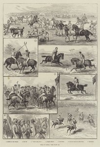 Polo in Indien (Stich) von English School
