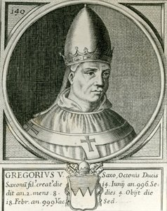 Papst Gregor V. (972-999) (Gravur)