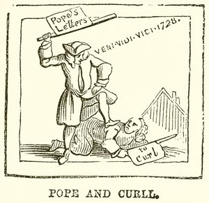 Papst und Curll von English School