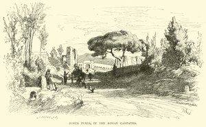 Porta Furba, in der römischen Campagna