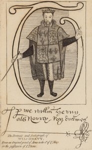 Porträt und Autogramm von Wil Hervy (William Harvey) von English School