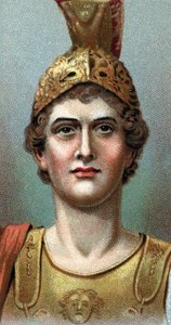 Porträt von Alexander dem Großen - Alexander der Große (356 - 323 v. Chr.) - Aus der Serie „Leaders of Men“ - Chromolithographie - Englische Schule, 20. Jahrhundert