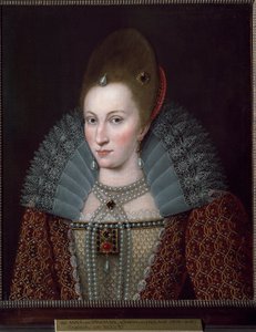 Porträt von Anne von Dänemark von English School