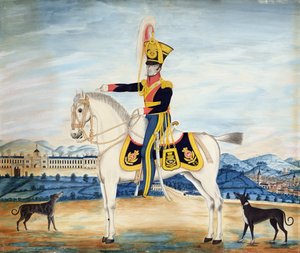 Porträt von Captain William Manfull in voller Militäruniform, 1822 von English School