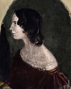 Porträt von Emily Jane Brontë, britische Dichterin und Schriftstellerin (1818-1848). National Portrait Gallery von English School