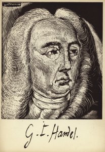Porträt von Georg Friedrich Händel von English School