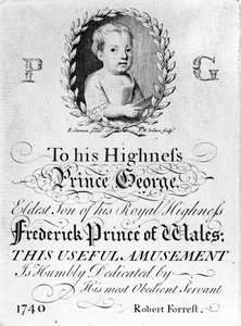 Porträt von George III, Druck von Francois Movellon de la Cave, 1804