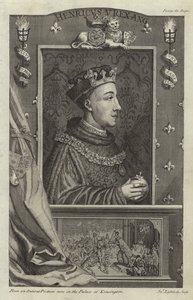 Porträt von Heinrich V. von England von English School