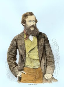 Porträt von John Hanning Speke (1827-64) (spätere Kolorierung)