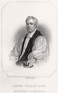 Porträt von John Tillotson, Erzbischof von Canterbury von English School