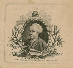 Porträt von John Wilkes von English School