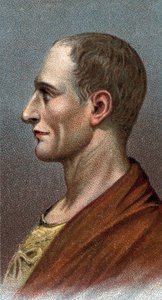 Porträt von Julius Caesar - Julius Caesar - Aus der Serie „Leaders of Men“ - Chromolithographie - Englische Schule, 20. Jahrhundert - von English School