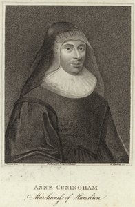 Porträt von Lady Ann Cunningham, Marchioness von Hamilton von English School