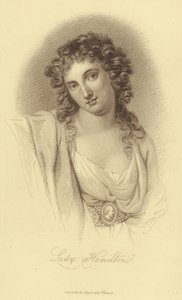 Porträt von Lady Hamilton von English School