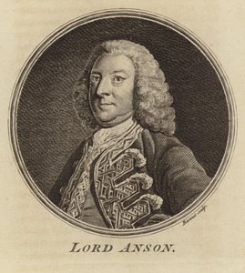 Porträt von Lord Anson von English School