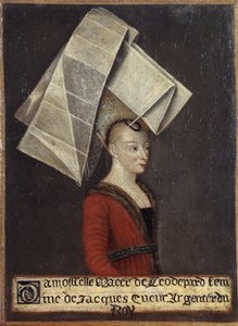 Porträt von Macée de Léodepart, Ehefrau des französischen Händlers Jacques Coeur von English School