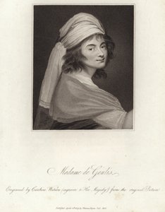 Porträt von Madame de Genlis von English School