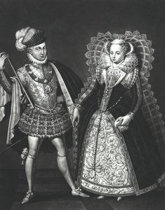 Porträt von Maria Stuart (1542-87) und Henry Stewart, Lord Darnley (1545-67), 29. Juni 1565 von English School