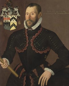 Porträt von Richard Goodricke, Sen., im Alter von 50 Jahren, 1574 von English School