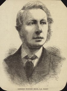 Porträt von Richard Norman Shaw von English School