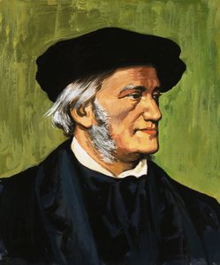 Porträt von Richard Wagner, Komponist von Der Fliegende Holländer von English School