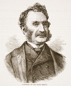 Porträt von Sir Hope Grant, Illustration aus Cassells Illustrierter Geschichte Englands
