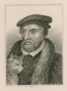 Porträt von Sir Richard Whittington und Katze, auch bekannt als Dick Whittington, Lord Mayor von London