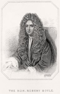 Porträt von Robert Boyle von English School