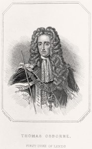 Porträt von Thomas Osborne, 1. Herzog von Leeds von English School